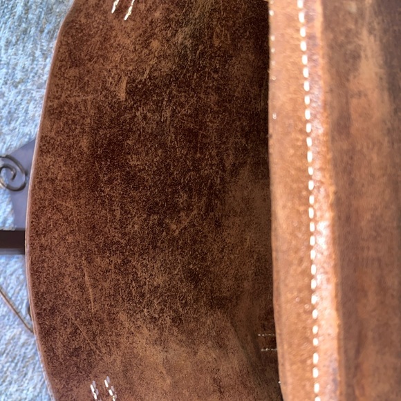 J. Crew Leather Expandable Mailbag/Satchel - Picture 15 of 16